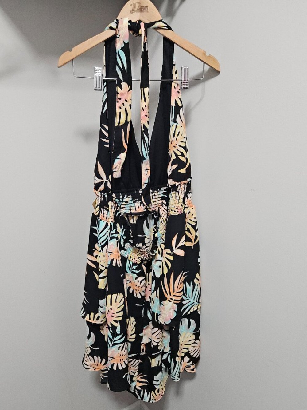 Madden NYC Tropical Halter Dress - Picture 3 of 8